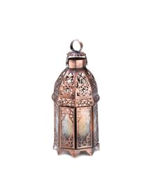 Moroccan Copper Candle Lantern - Decorative Lamp for Ambient Lighting Moroccan Copper Candle Lantern - Decorative Lamp for Ambient Lighting